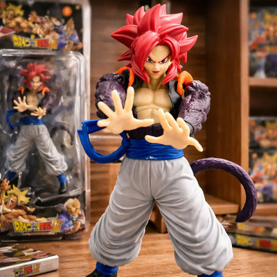 Dragon Ball Gogeta SSJ4 raudonais plaukais – 14 cm