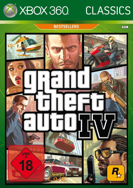 Xbox 360 Grand Theft Auto IV (GTA 4)