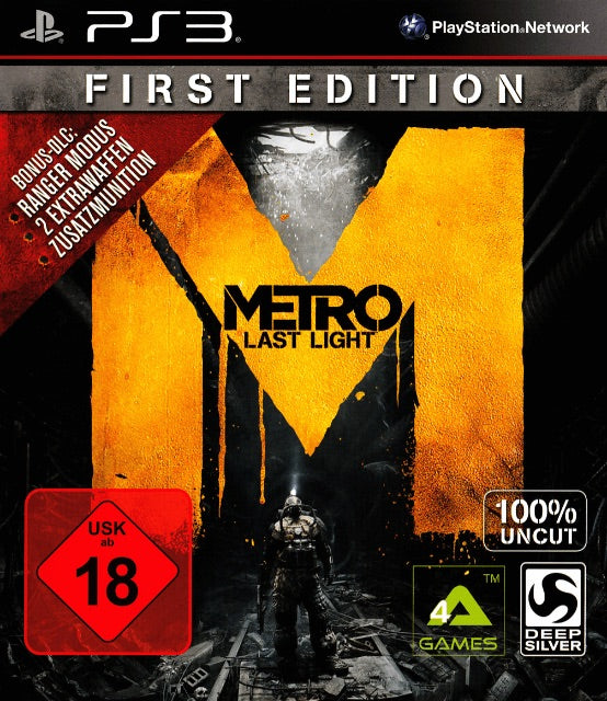PS3 Metro: Last Light - First Edition
