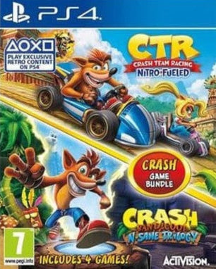 Ps4 Crash Team Racing Nitro-Fueled + Crash Bandicoot N. Sane Trilogy Double Pack