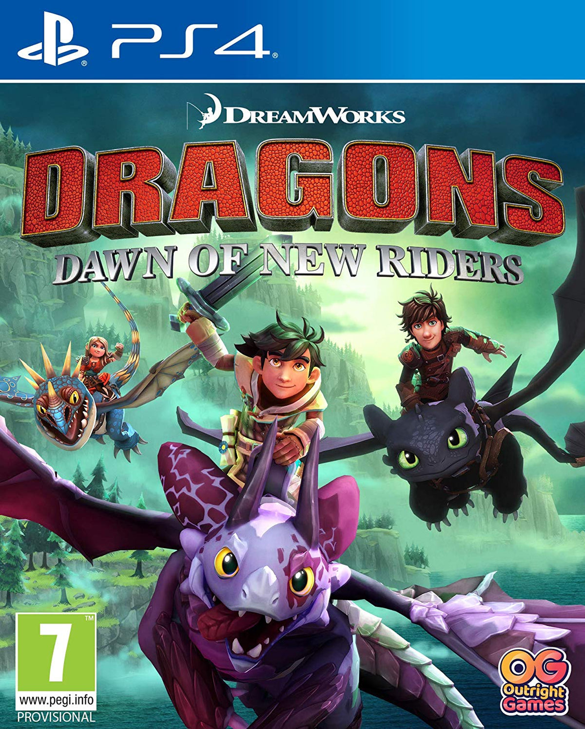 Ps4 DreamWorks Dragons Dawn of New Riders – viršelis
