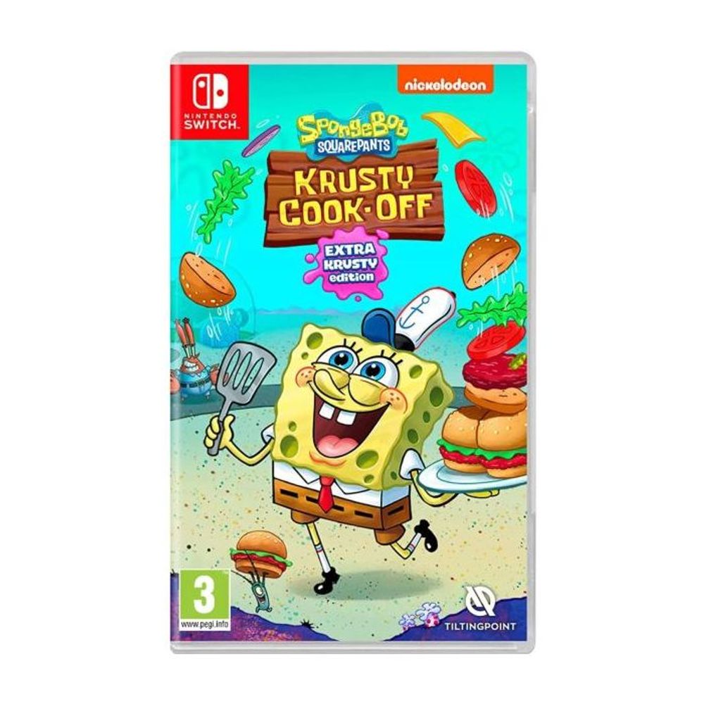Nintendo Switch SpongeBob: Krusty Cook-Off – pilnas dėžutės viršelis