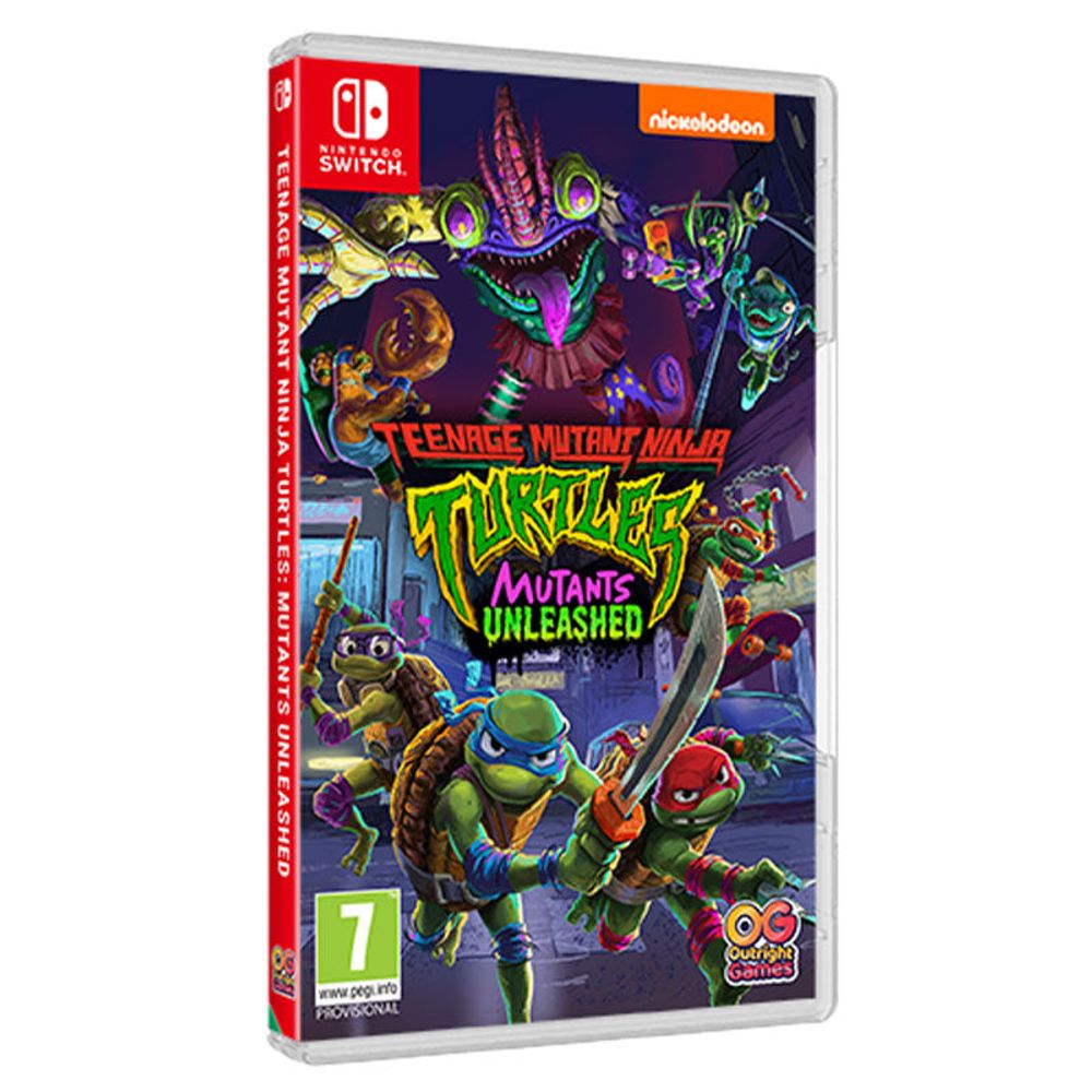 Nintendo Switch Teenage Mutant Ninja Turtles: Mutants Unleashed – pilnas dėžutės viršelis