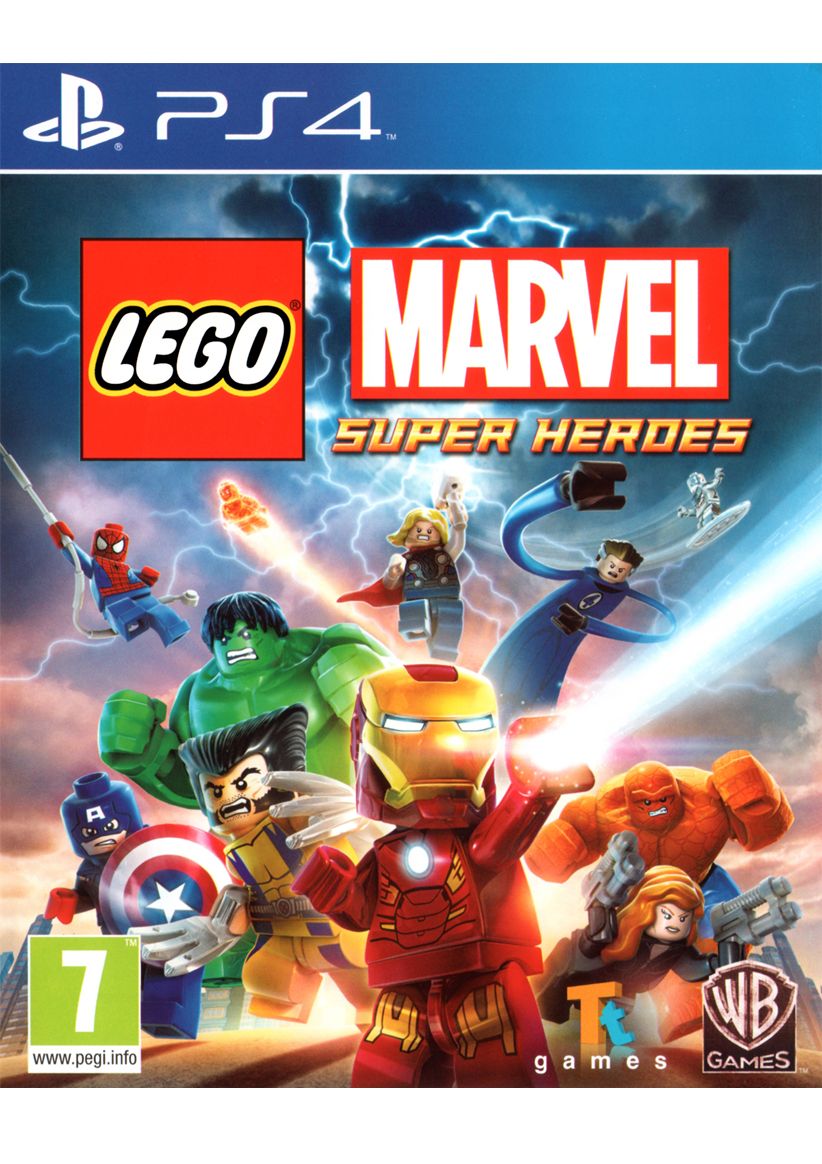 LEGO Marvel Super Heroes PS4 viršelis