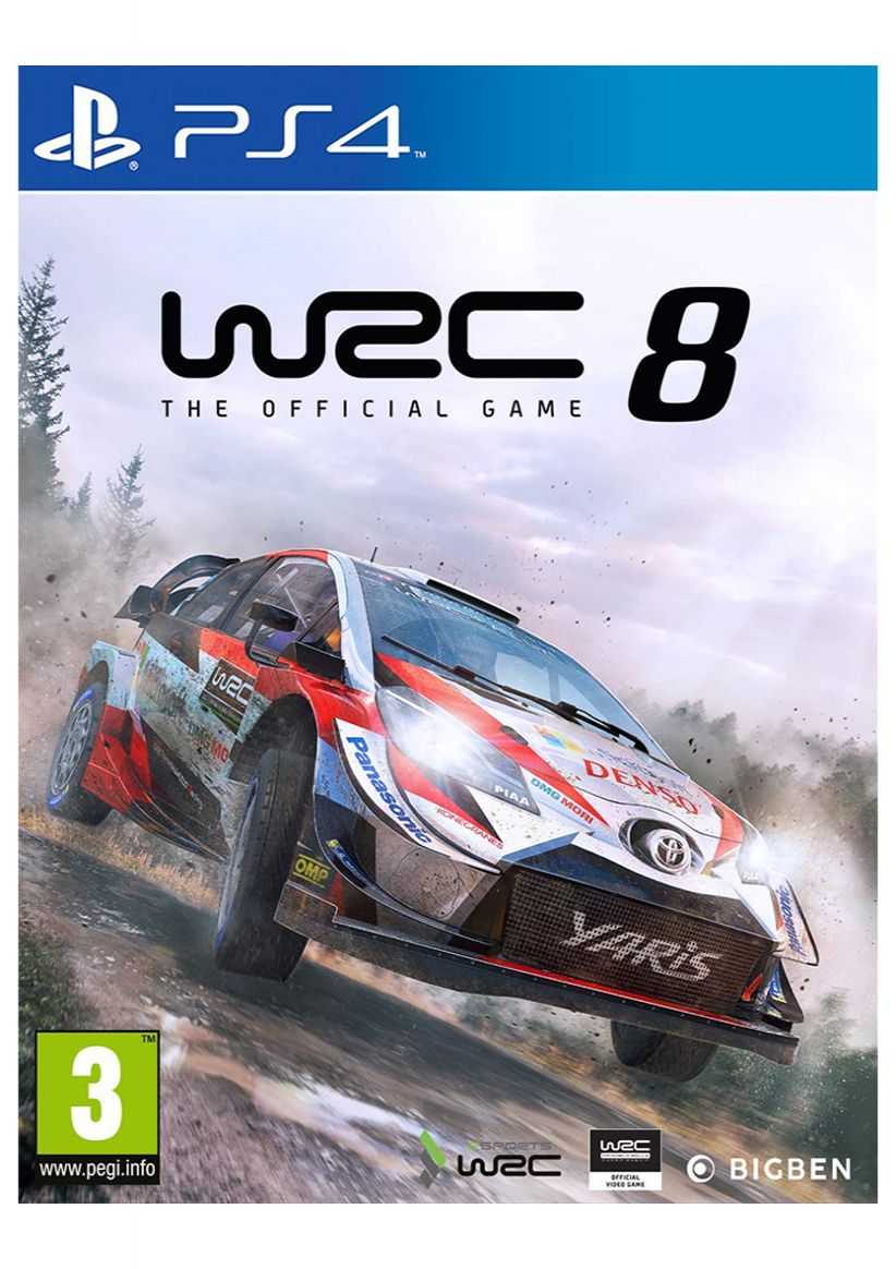 WRC 8 PS4 viršelis