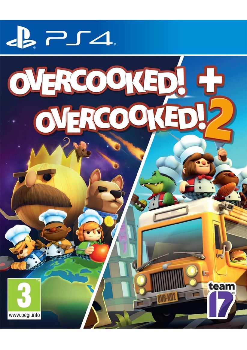 Overcooked! + Overcooked! 2 PS4 viršelis