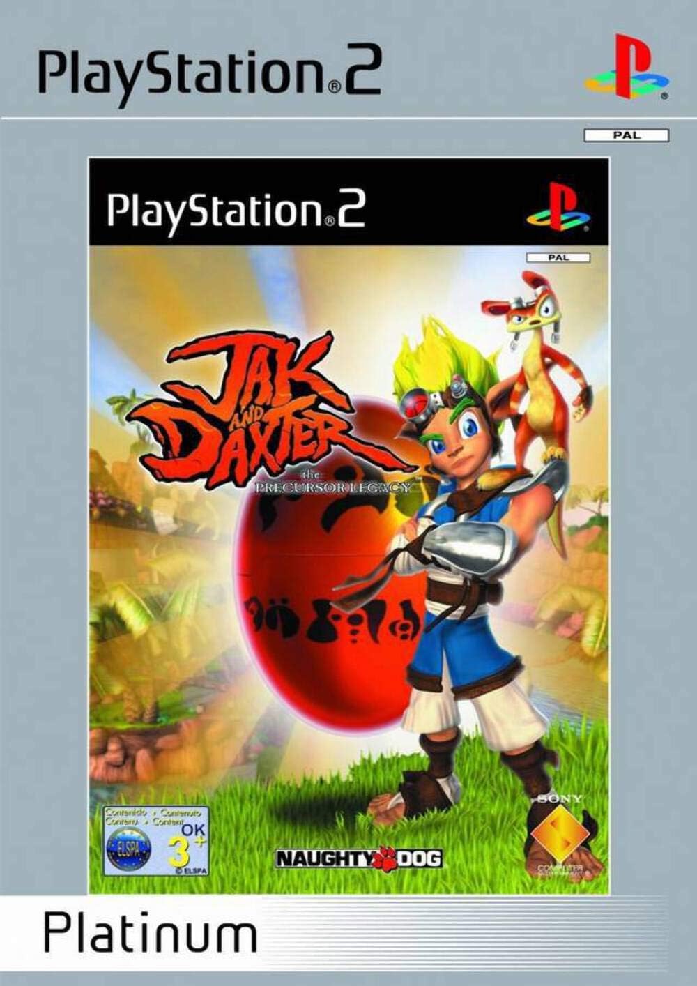 PS2 Jak and Daxter Platinum