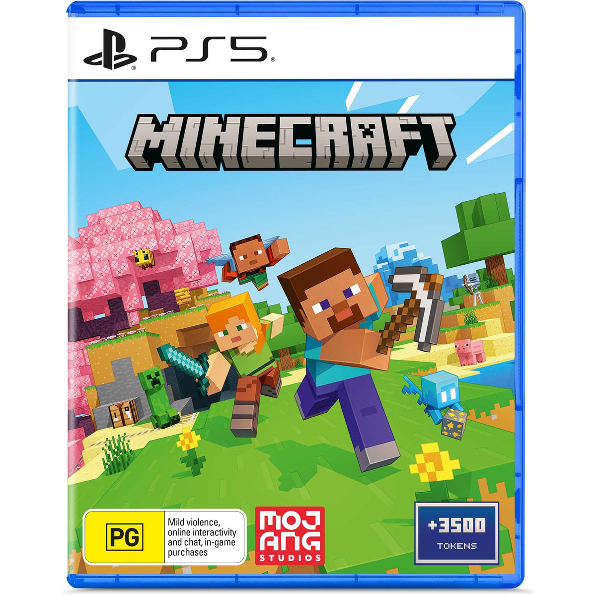 PS5 Minecraft – pilnas dėžutės viršelis
