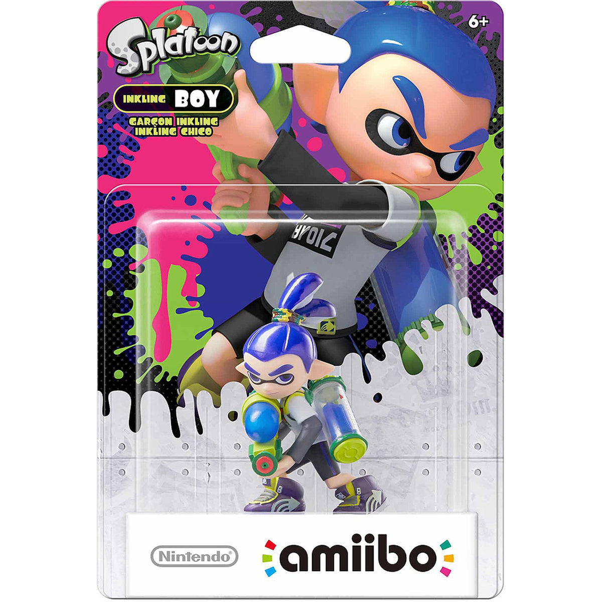 Nintendo Amiibo Inkling Boy (Blue) – figūrėlė pakuotėje