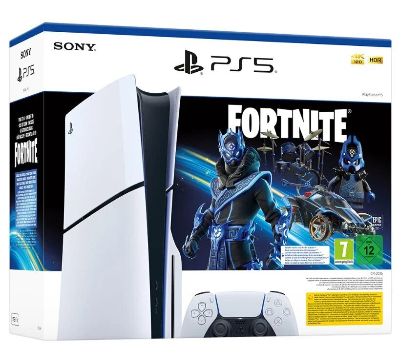 Žaidimų konsolė Sony Playstation 5 Slim Disc Fortnite Cobalt Star Bundle DE